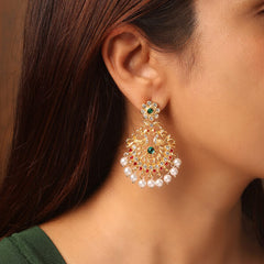 Elena Earrings Red Green