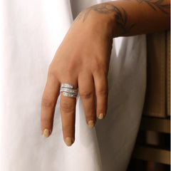 Nagheen Ring Silver-Free Size