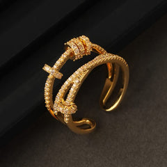 Farzeen Diamond Ring Free Size