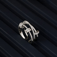 Farzeen Diamond Ring Free Size