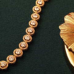 Fridah White Diamond Bracelet Gold