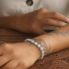 Fridah White Diamond Bracelet