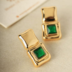 Green Arista Earrings