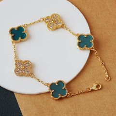Diamond Clover Bracelet