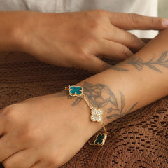 Diamond Clover Bracelet