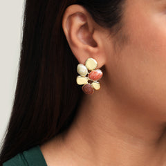 4 Stone Reva Color Earrings