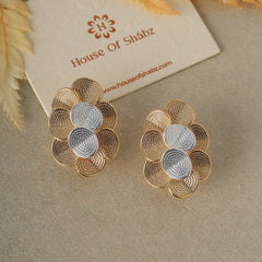 Two Tone Delia Earrings