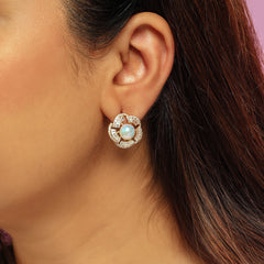 Shaded Flower Earrings