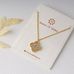 Silvia Diamond Pendant-Gold