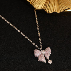 Bow Diamond Pendant