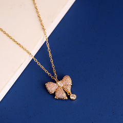 Bow Diamond Pendant