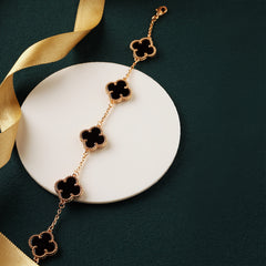 Clover Bracelet Black