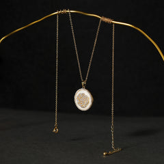 MOP Roza Diamond Pendant- Both ways