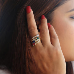 Maira Diamond Ring-Free Size