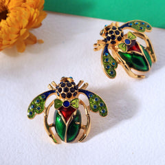 Multi Color Honey Bee Earrings