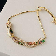 Double Line Bracelet-Adjustable