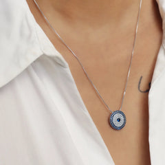 Blue Evil Eye Pendant