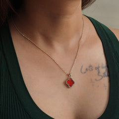 Red Agate Stone Pendant