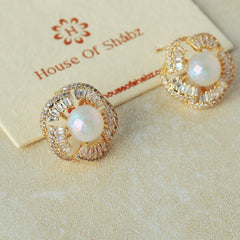 Shaded Flower Earrings