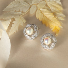 Shaded Flower Earrings