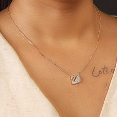 Swan Diamond Pendant