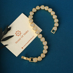 Tennis Heart Diamond Bracelet