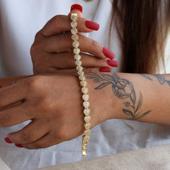 Tennis Heart Diamond Bracelet
