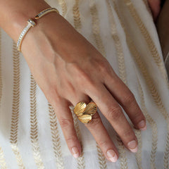 Tri leaf Ring-Free Size
