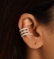 Triple Line Cuff-Gold