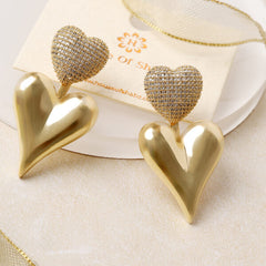 Twin Heart Earrings