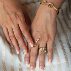 Two Finger Snake Ring -Free Size