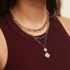 3 Line Clover Stack Chain