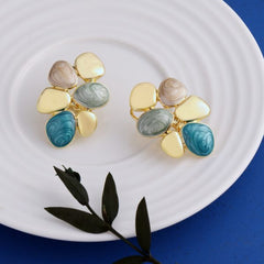 4 Stone Reva Color Earrings