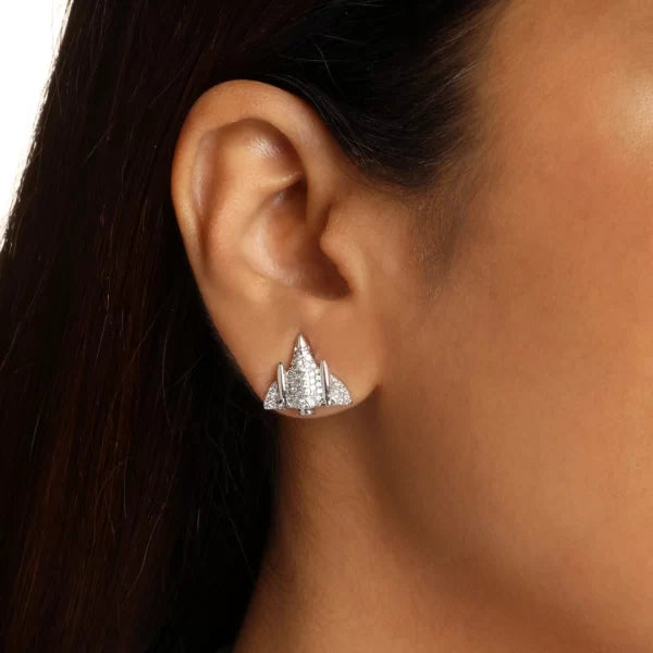 Airplane Diamond Earrings