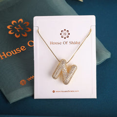 Alphabet Pendant N