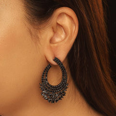 Aria Black Earrings
