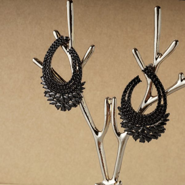 Aria Black Earrings