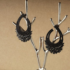 Aria Black Earrings