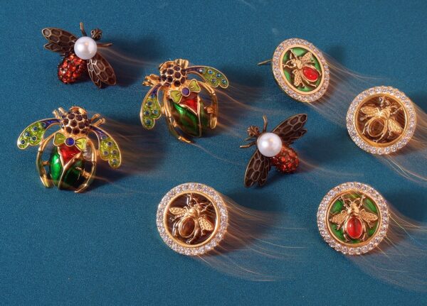 Brown Fly Honey Bee Earrings