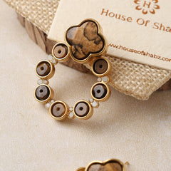 Brown Lipa Hoop Earrings