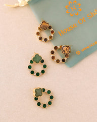 Brown Lipa Hoop Earrings