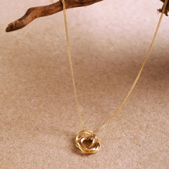 Cara Loop Pendant- Gold