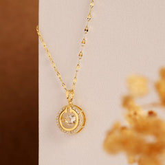 Diamond in Loop Pendant