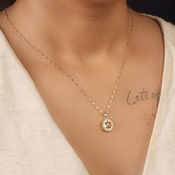 Diamond in Loop Pendant