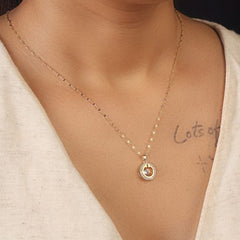 Diamond in Loop Pendant
