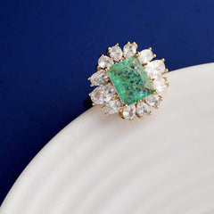 Enrica Green Ring-Free Size