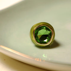 Green Stud Ring-Free Size
