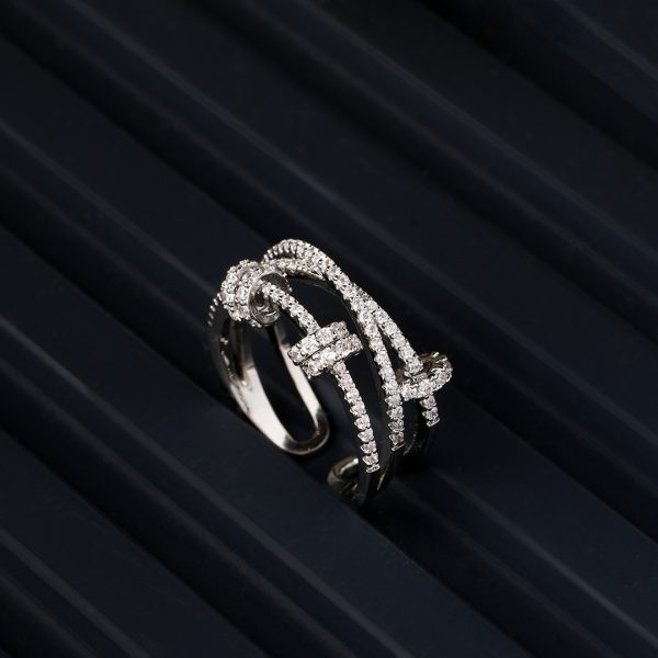 Farzeen Diamond Ring Free Size