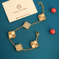 Diamond Clover Bracelet