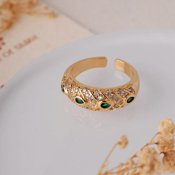 Kimiya Ring-Free Size Green